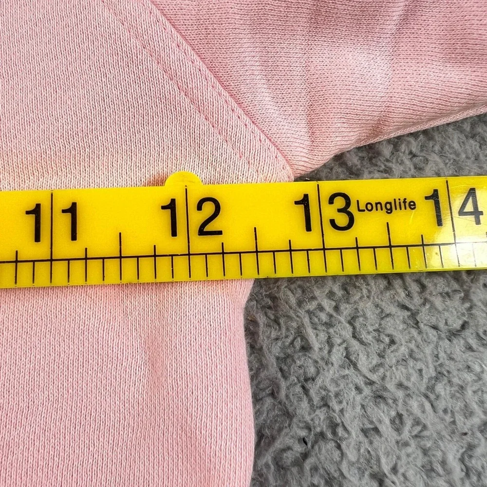 Adidas Goofy Hoodie Kids 12M Pink Disney Tennis Graphic Fleece Sweatshirt‎ VTG